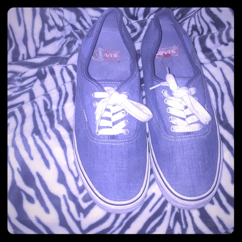 Men's denim Levi boat shoes